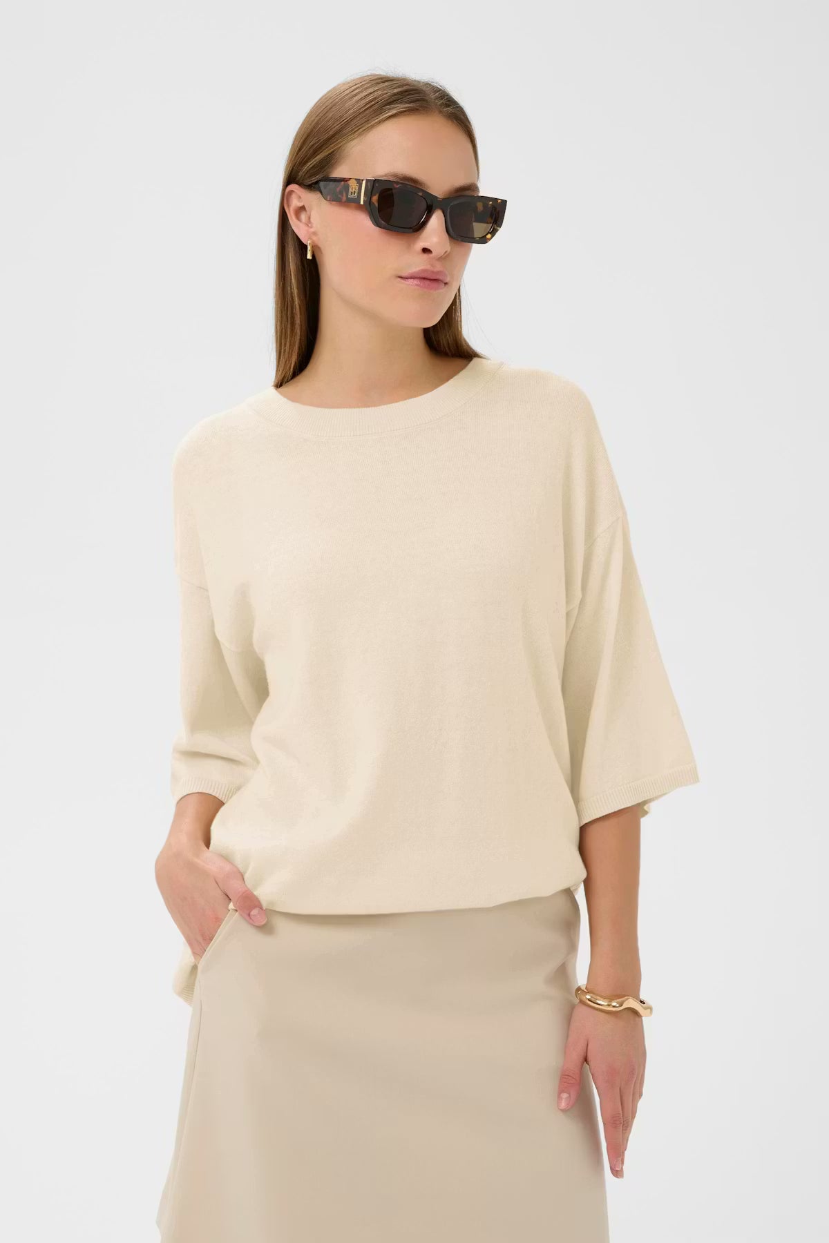 Sanja Short Sleeve Pullover by Soaked in Luxury