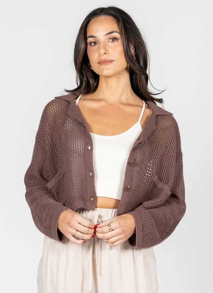 C'est Moi Knit Crochet Cardigan