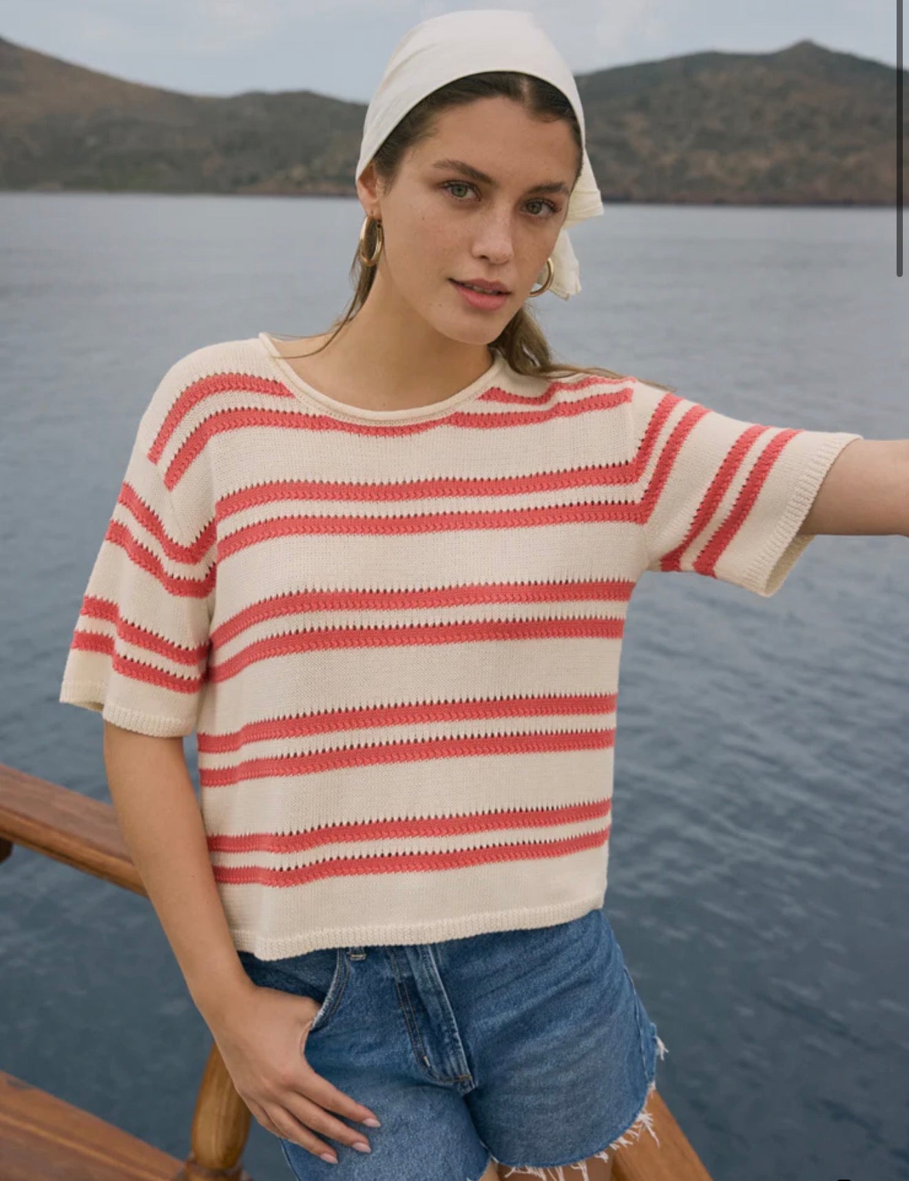 Prado Striped Sweater Tee
