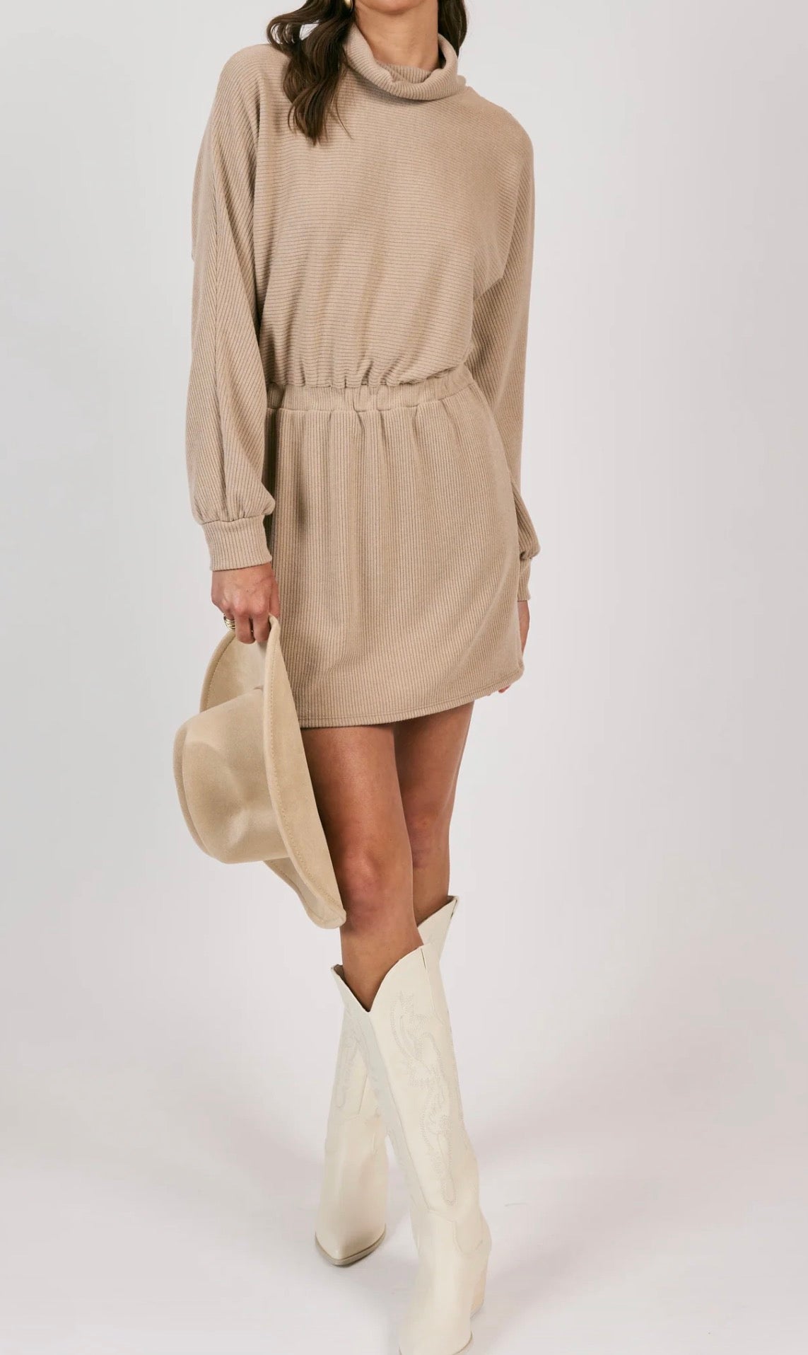 Personal Growth Dolman Sleeve Mini Dress
