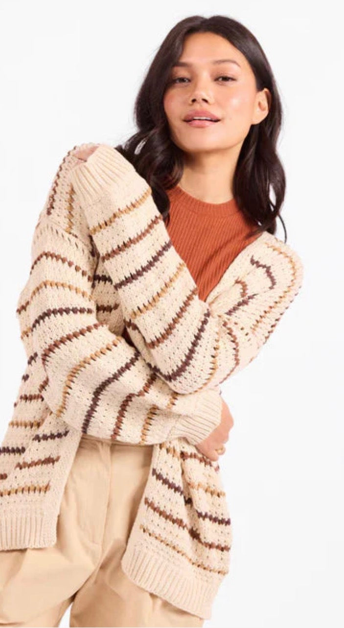 Lost Range Striped Cardigan