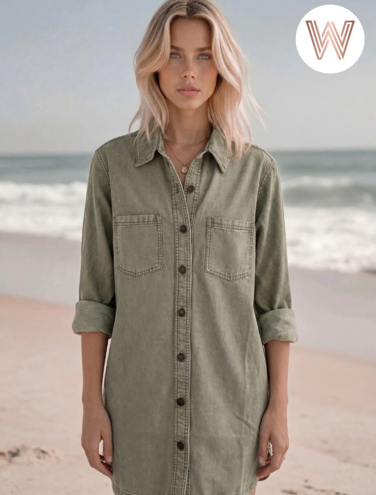 Ash Denim Dress by Weslynn