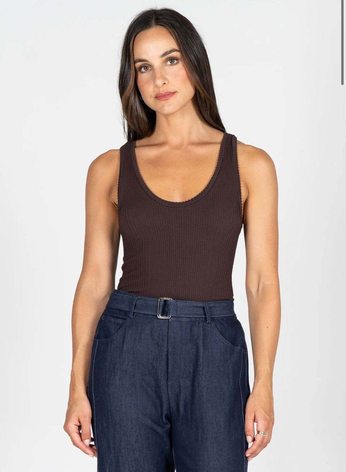 C'est Moi Seamless Textured Tank