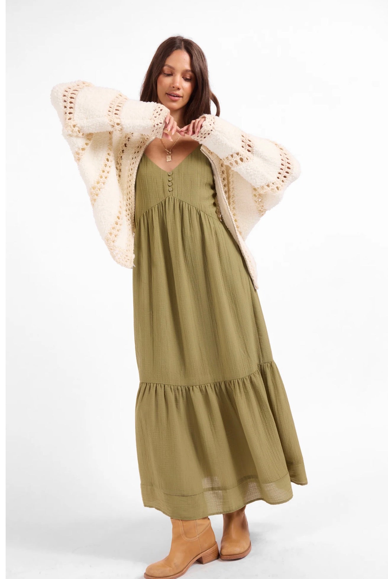 Fluffy Clouds Zip Sweater