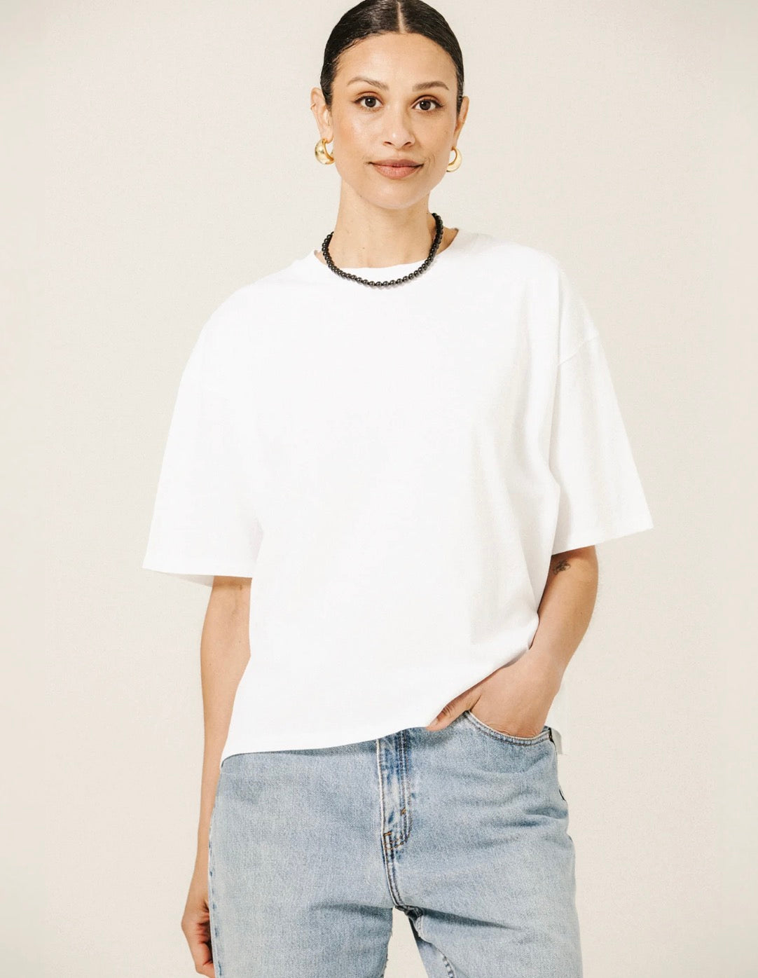 Boxy Tee by Brunette the Label