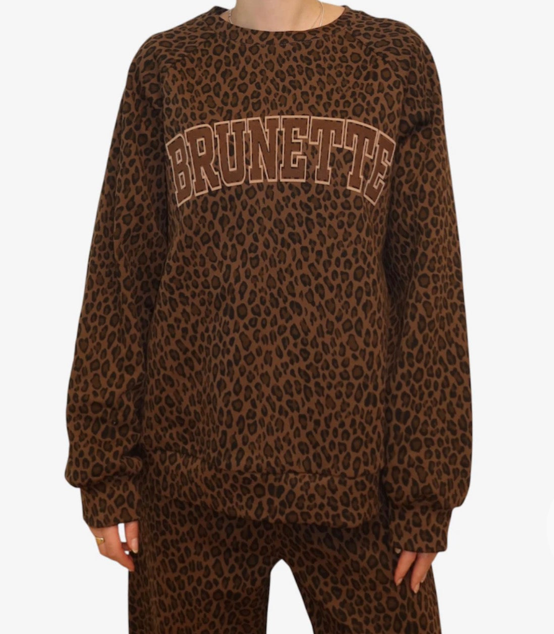 Varsity Haircolor Crewneck by Brunette the Label