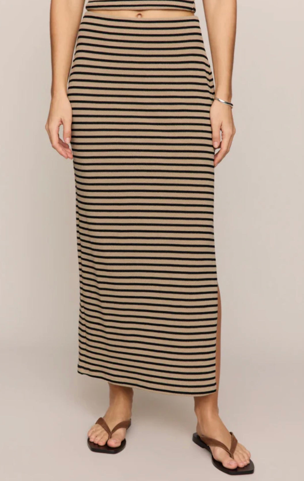 Ainslie Stripe Midi Skirt