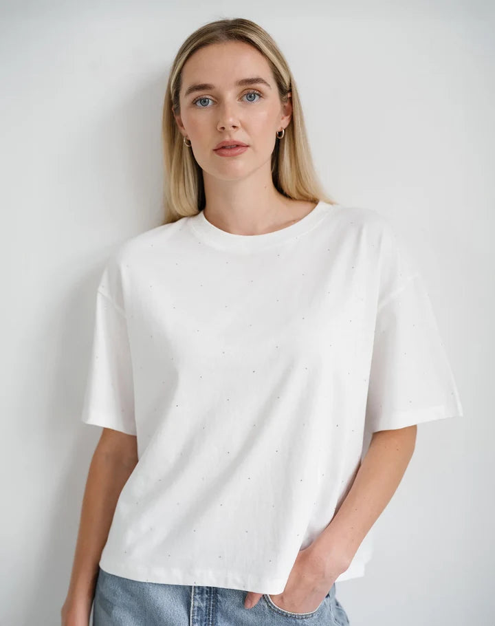 Strass Boxy Tee