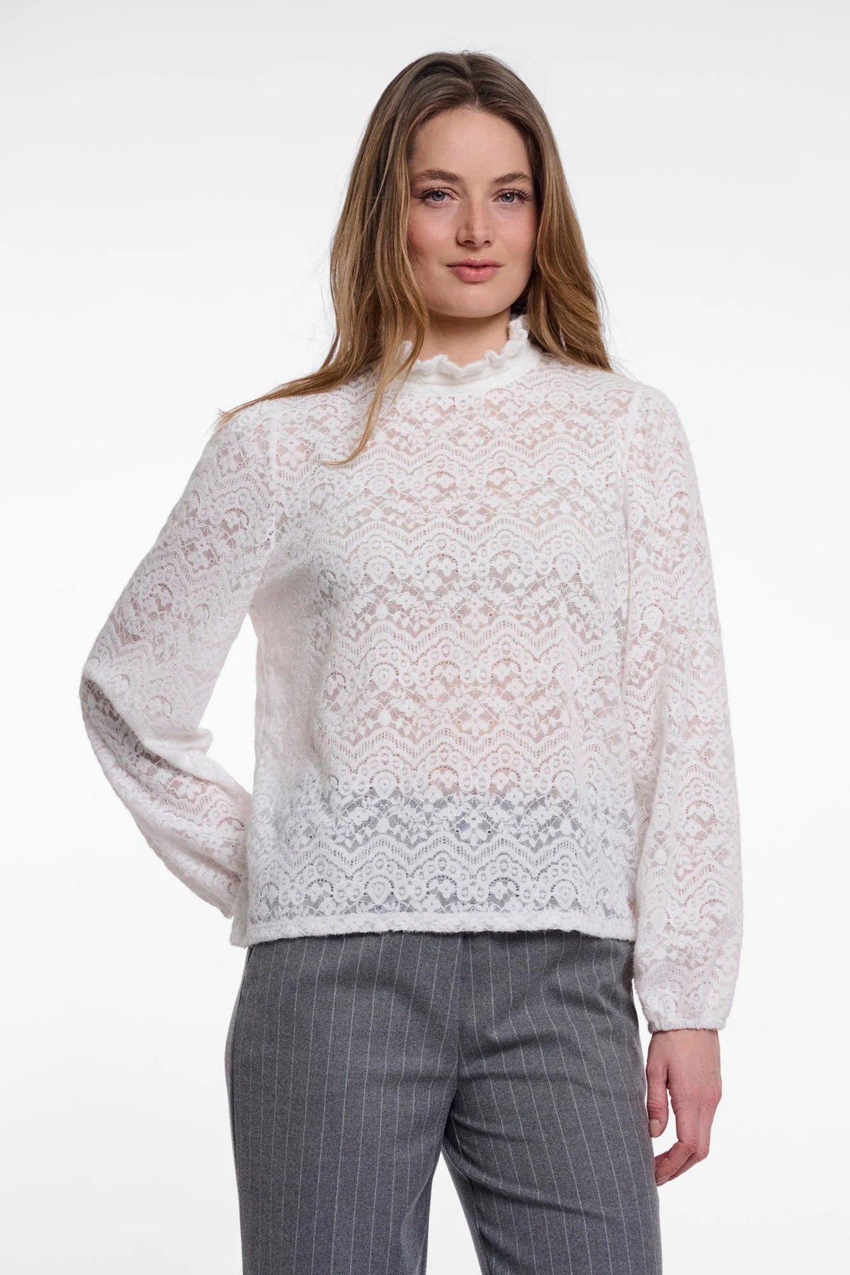 Miraya Long Sleeve Lace Top by Rino & Pelle
