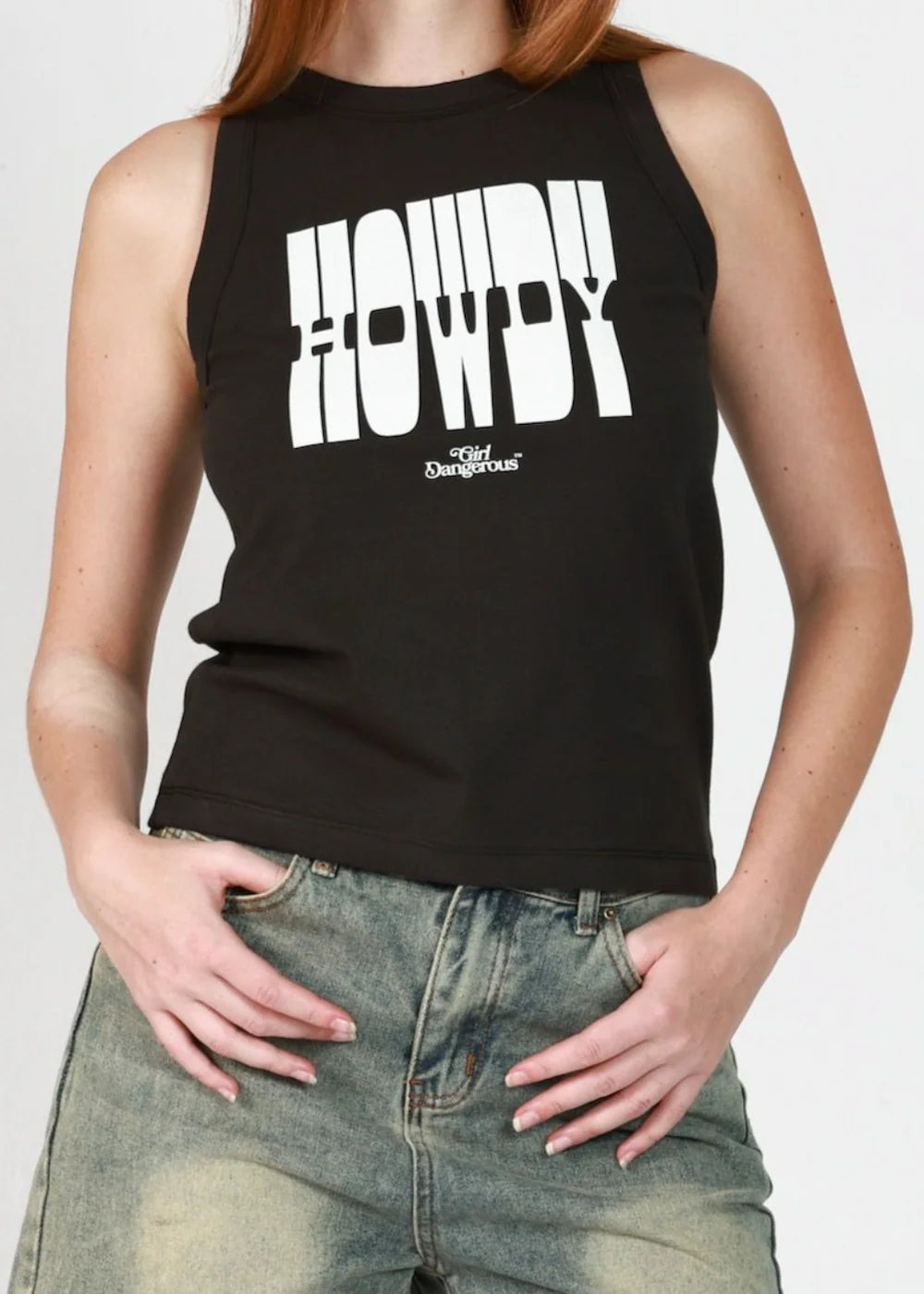 Howdy High Neck Tank by Girl Dangerous