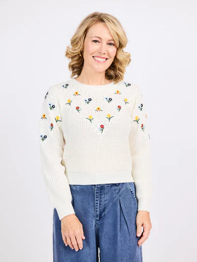 Bettie Embroidered Sweater