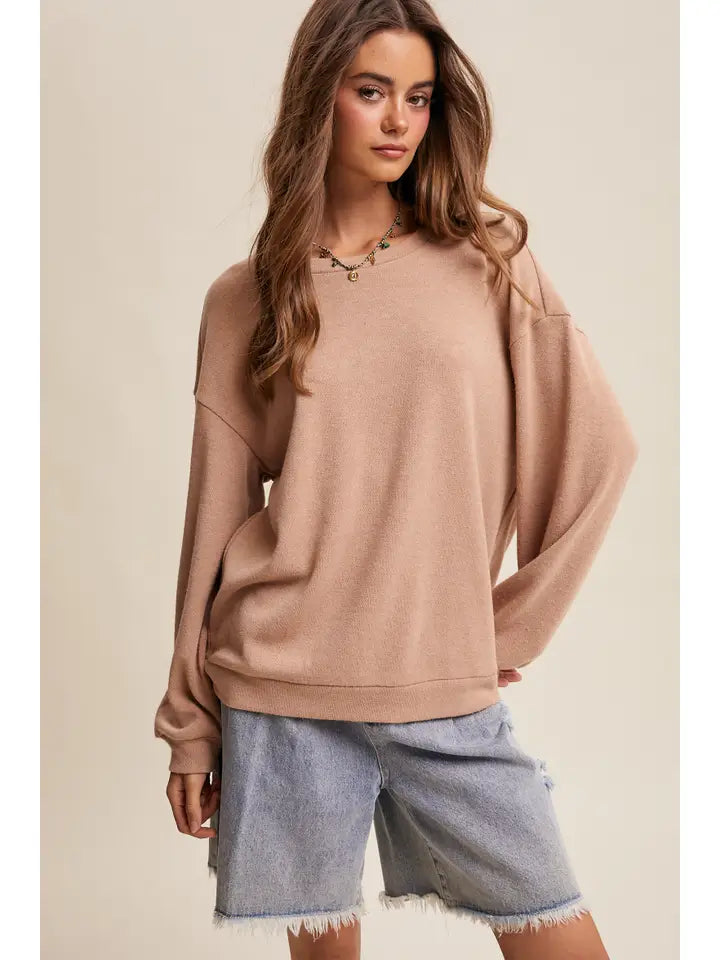 Lucille Brushed Knit Pullover