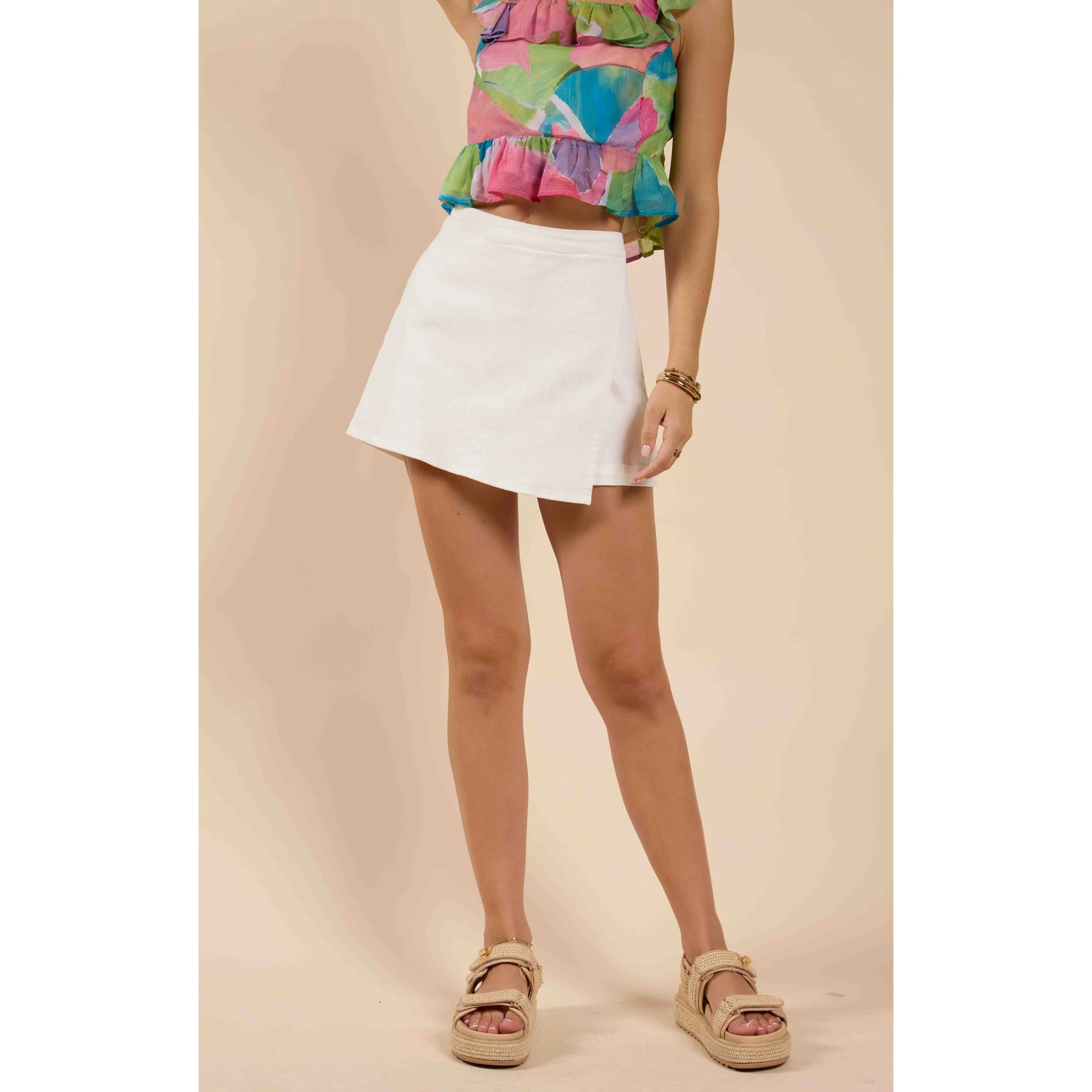 Clear Eyes Denim Mini Skort
