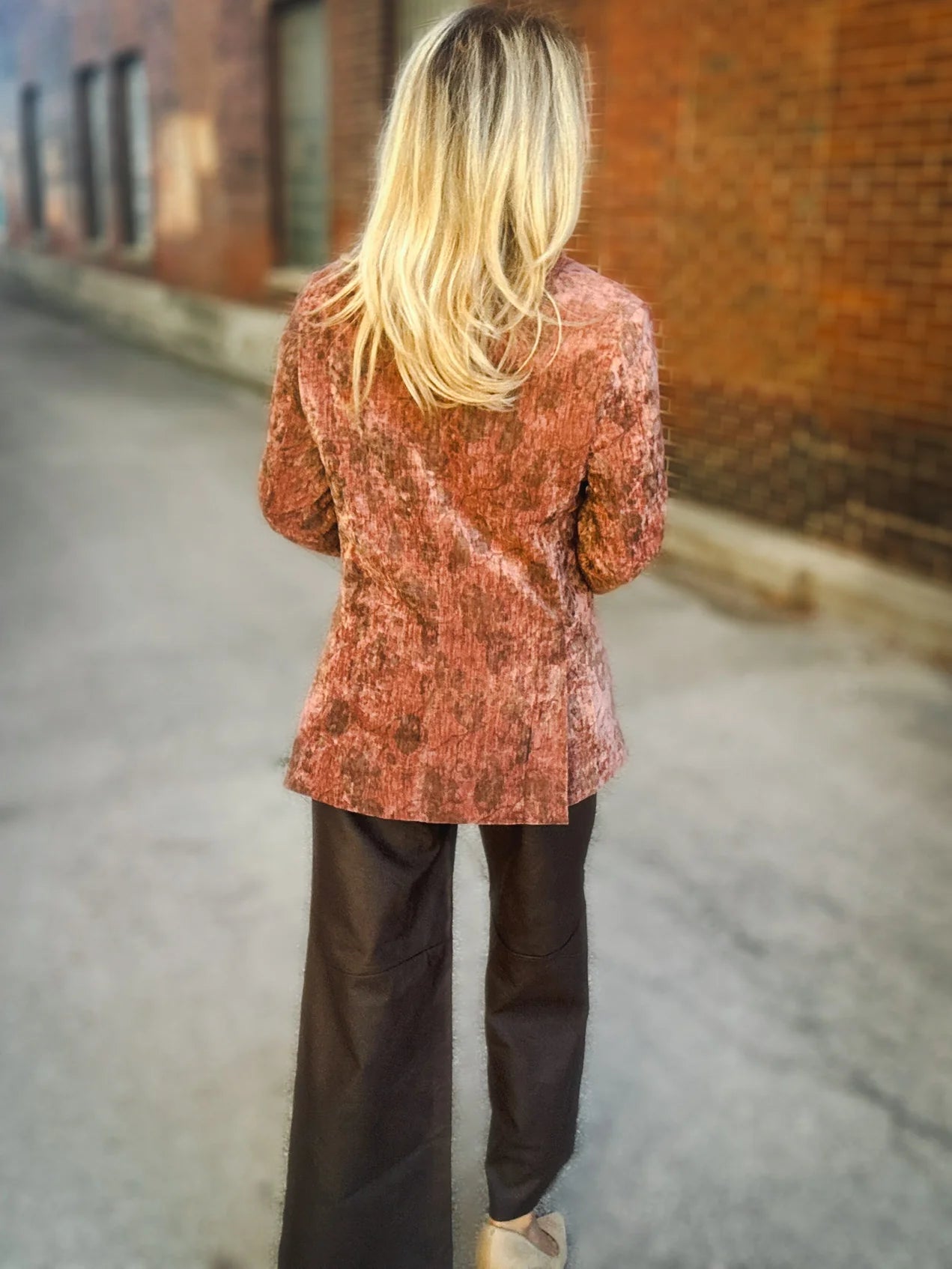 Oui Oui Printed Blazer