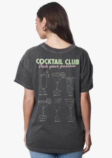 Cocktail Club Graphic Tee by Girl Dangerous