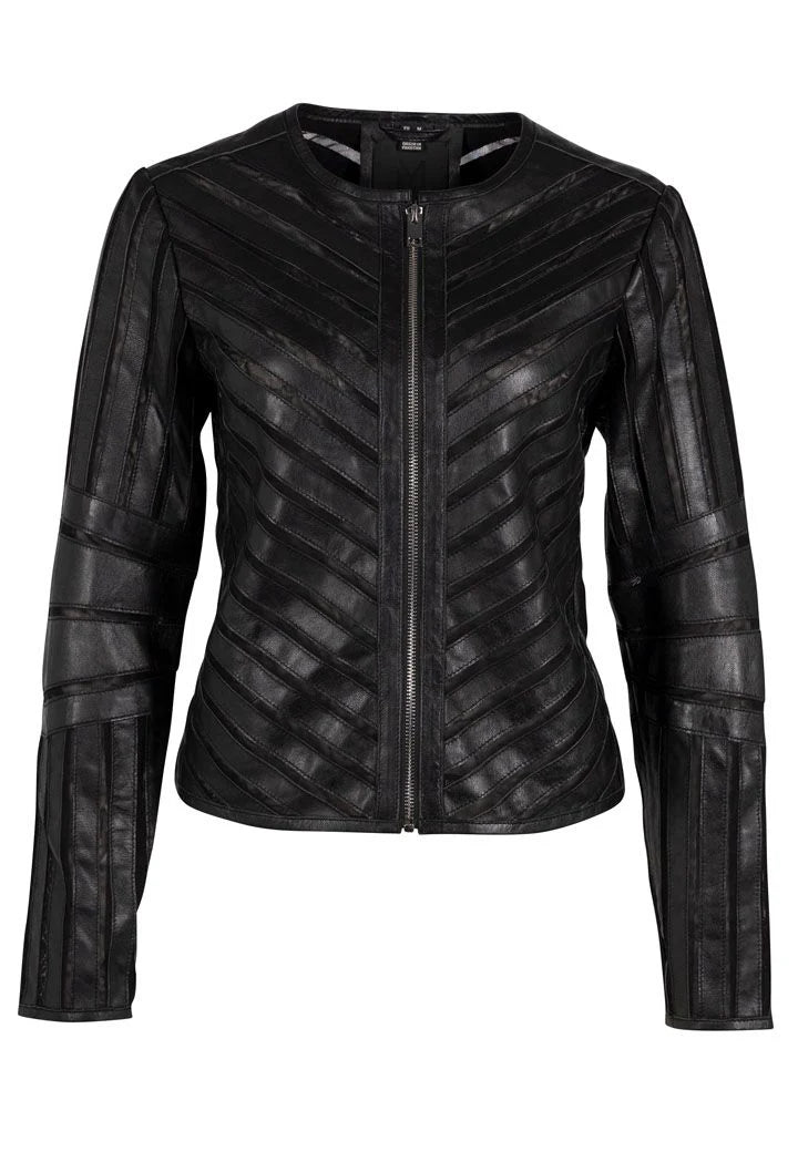 Tila Leather Jacket by Mauritius