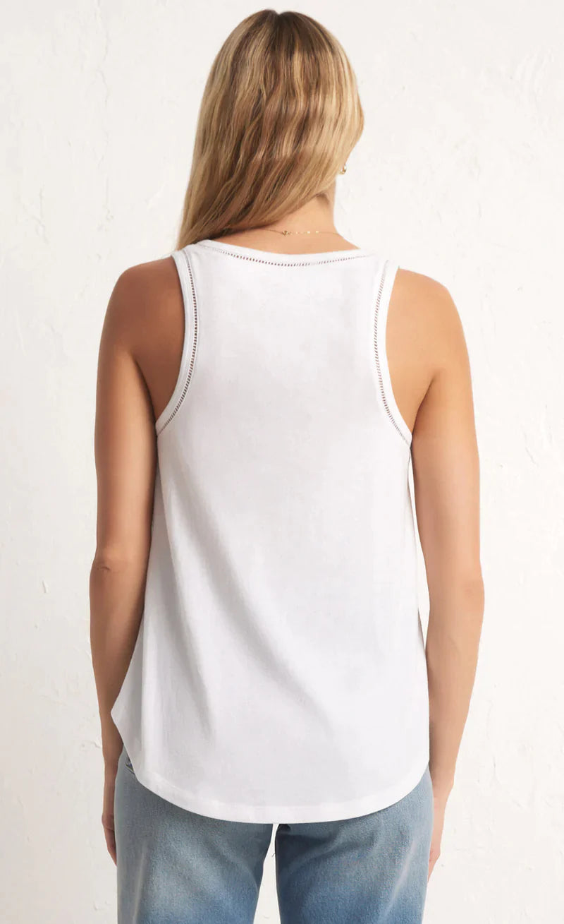 Vagabond Lace Trim Tank Top