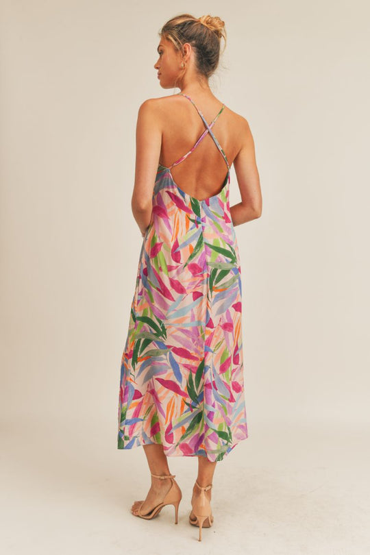 Havana Midi Dress with Side Slit