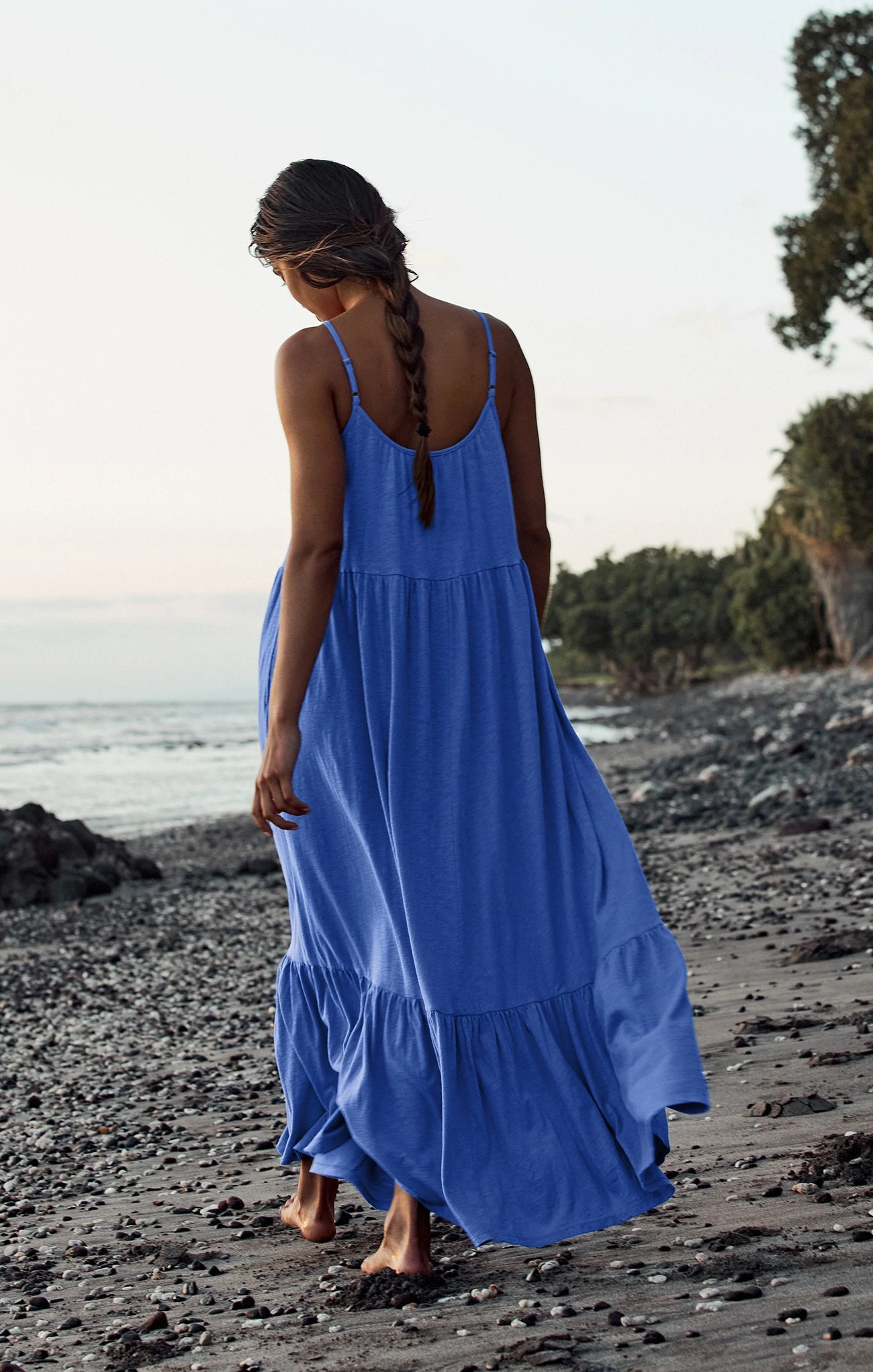 Lido Slub Midi Dress