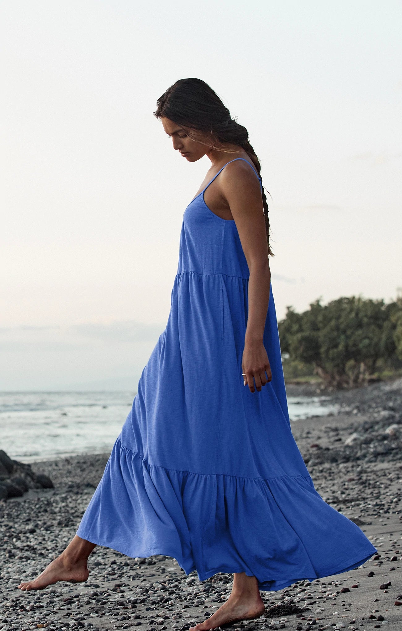 Lido Slub Midi Dress