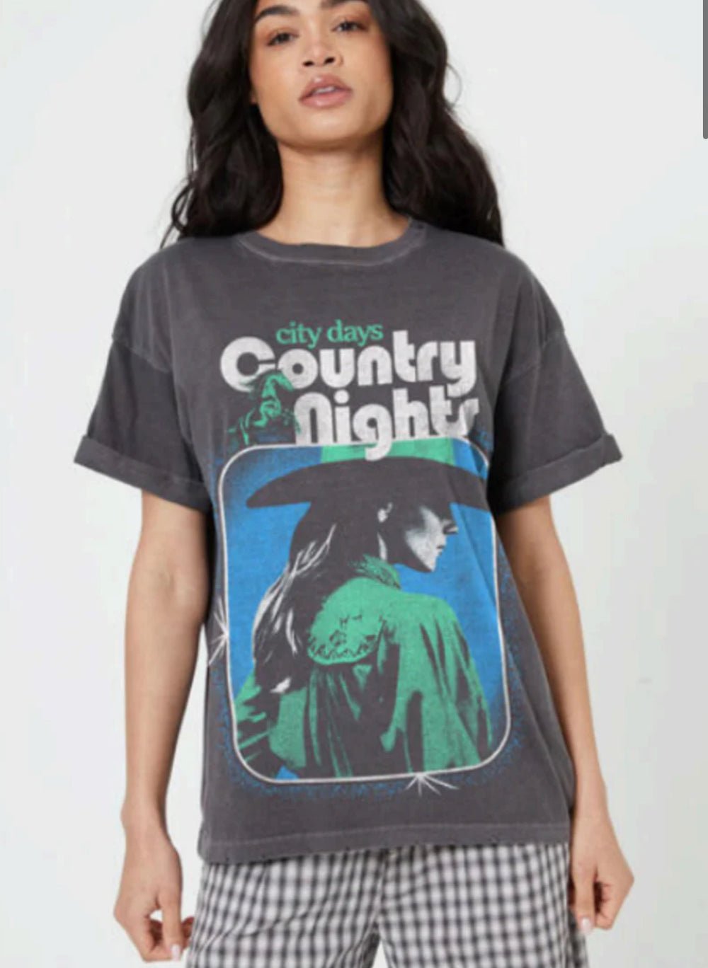 Country Nights Graphic Tee by Girl Dangerous