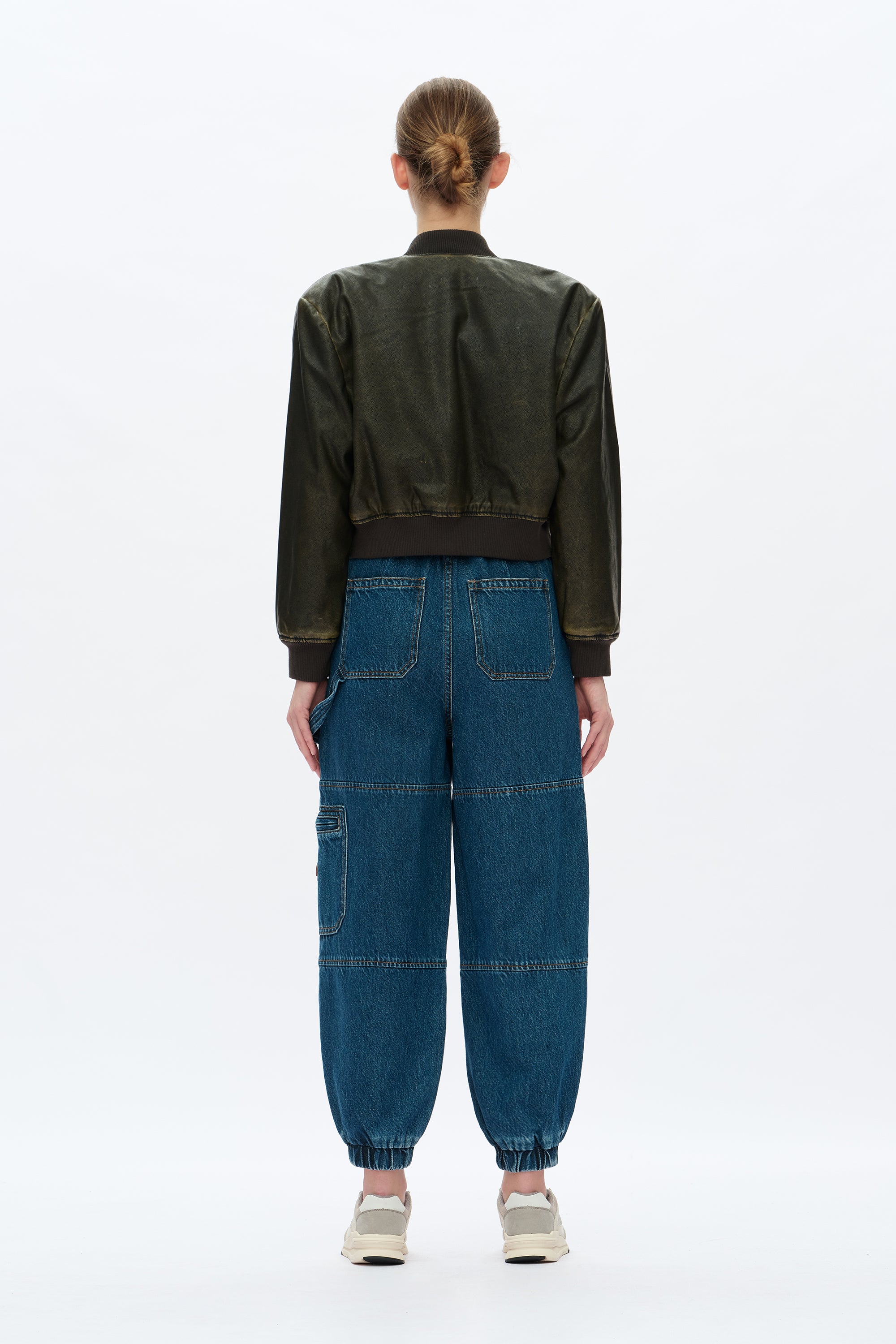 High Rise Jogging Denim Jeans by Bayeas