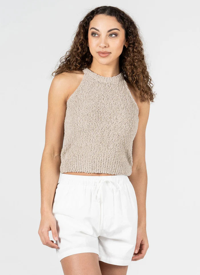 C'est Moi Sleeveless Knit Tank