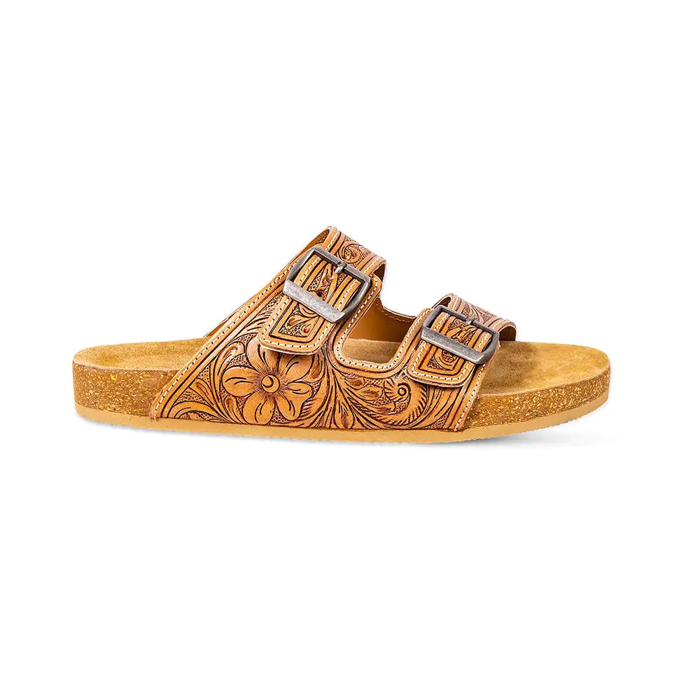 Darla Hand-Tooled Sandals