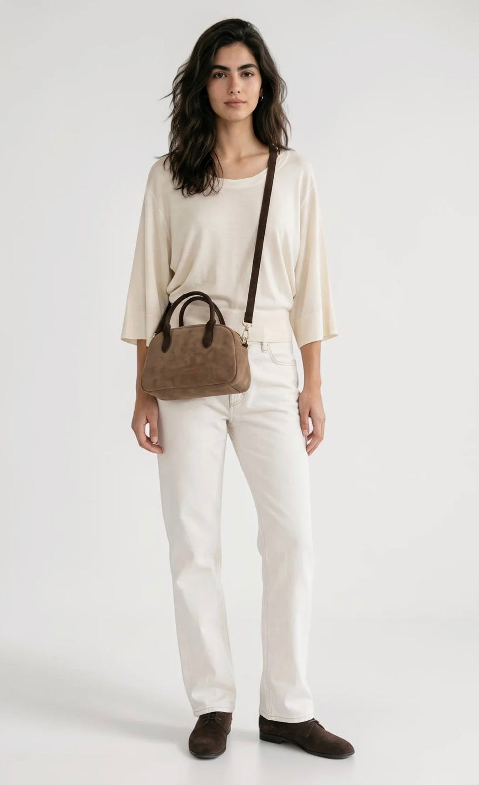 Kyla Faux Suede Bag by SKYLA