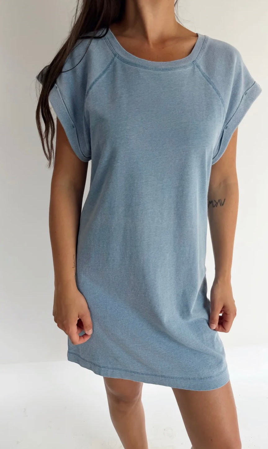 Tate Jersey Denim Mini Dress
