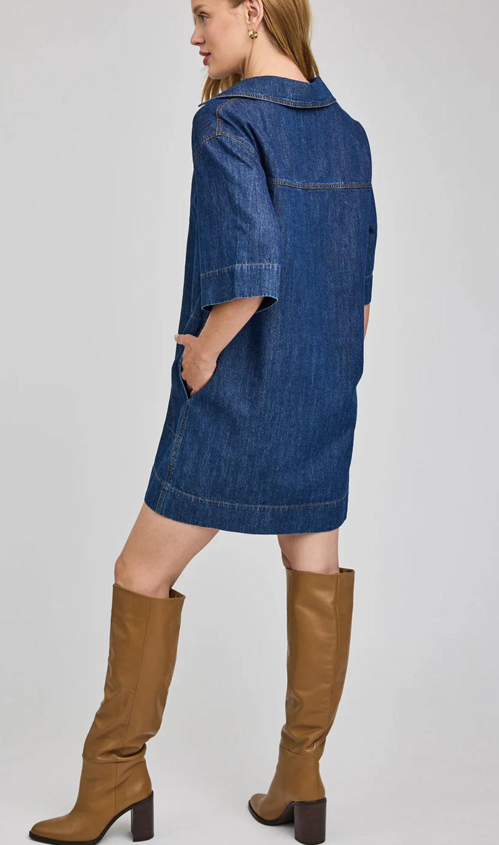 Evelina Denim Dress by Gentle Fawn