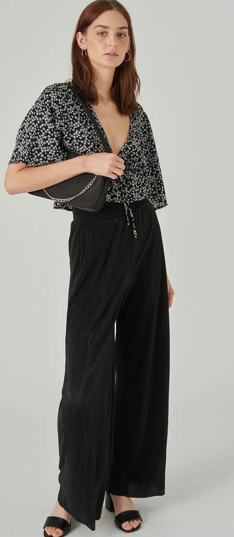 24 Colours Black Pants