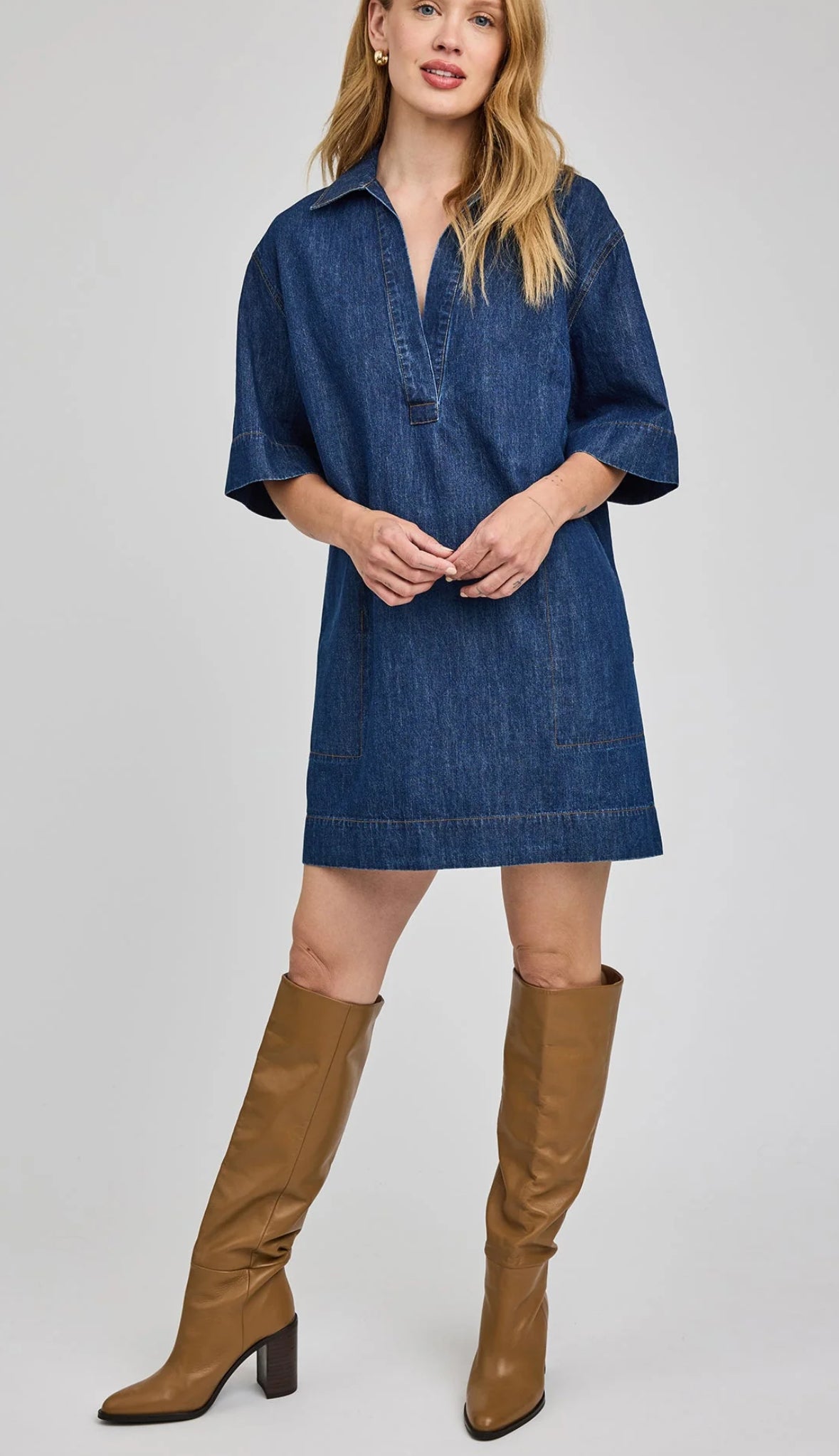 Evelina Denim Dress by Gentle Fawn