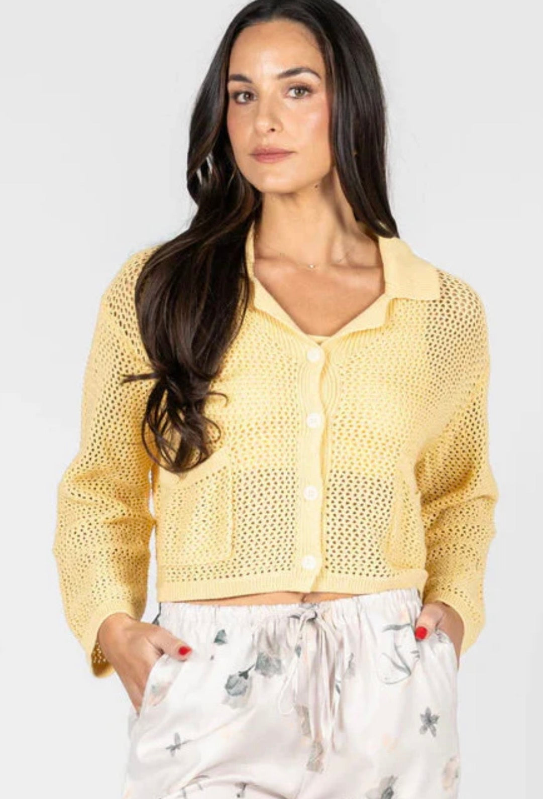 C'est Moi Knit Crochet Cardigan