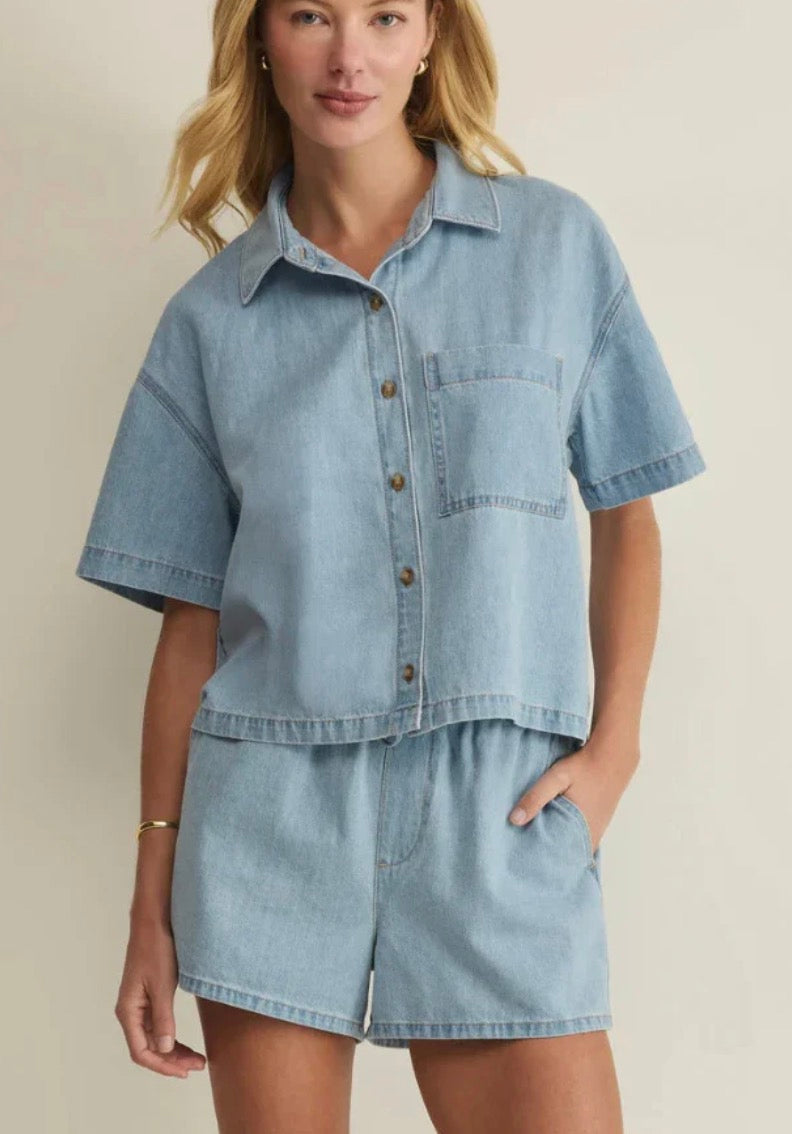 Everyday Denim Button Up