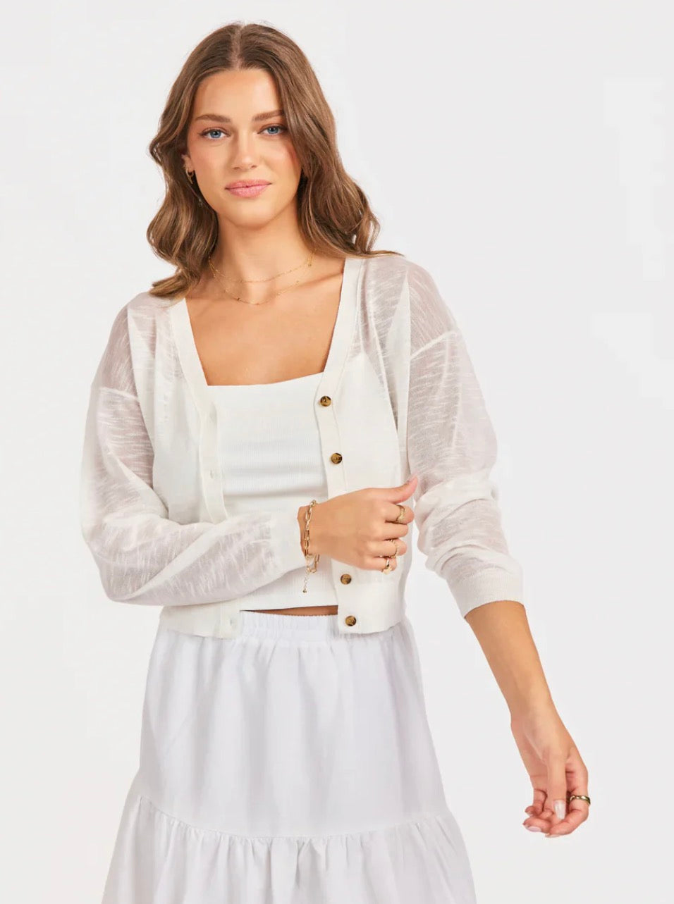 Evie Front Button Cardigan