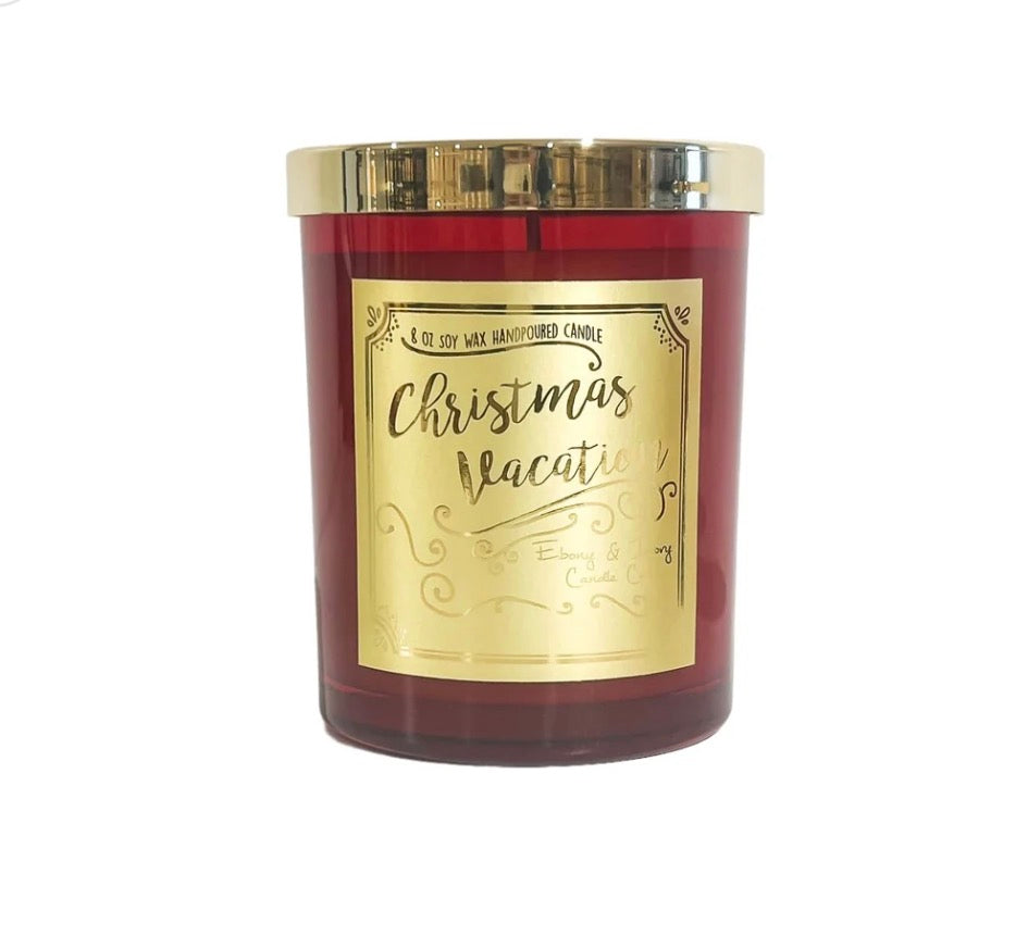 Ebony and Ivory Holiday Candles