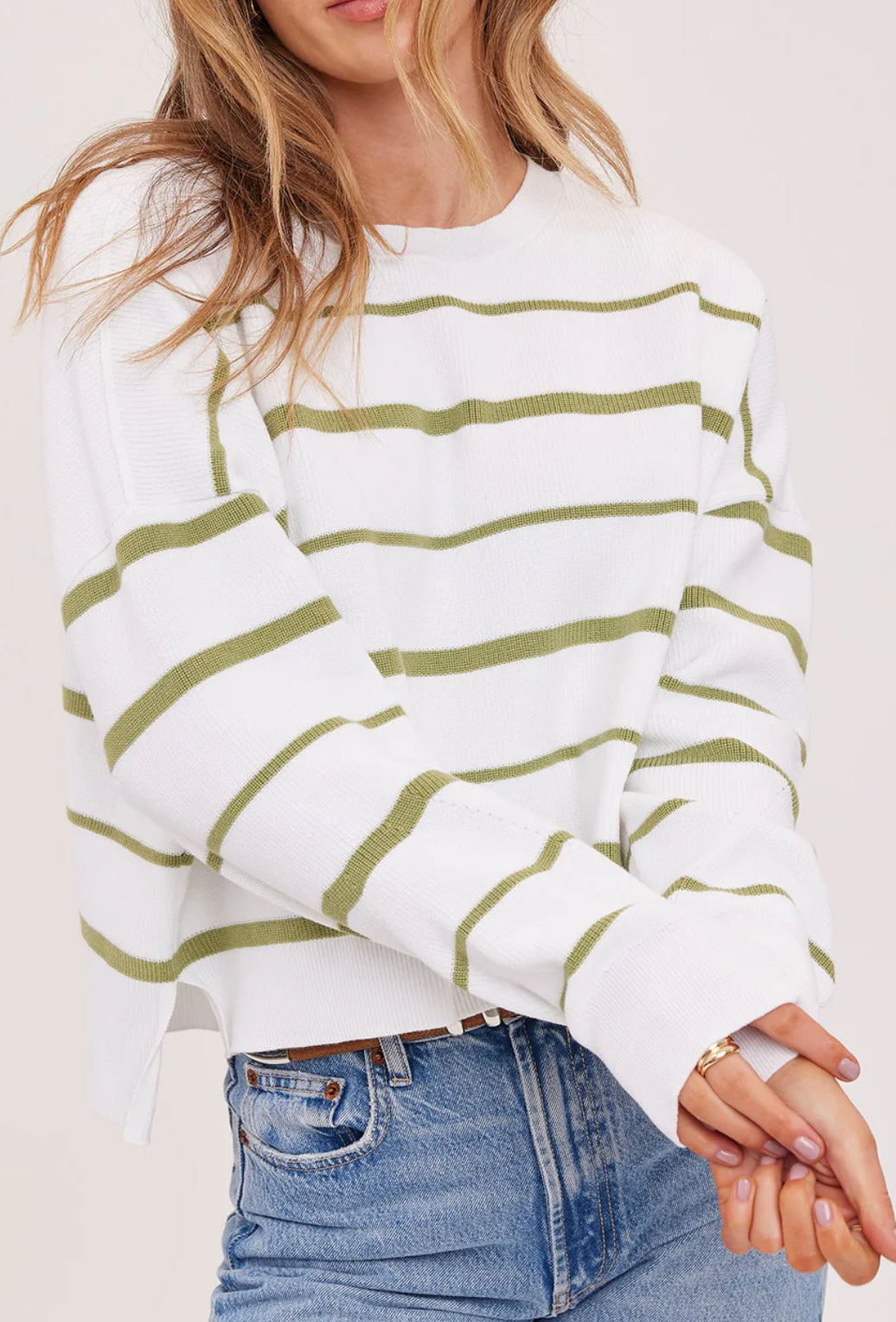 Echo Stripe Pullover by Gentle Fawm