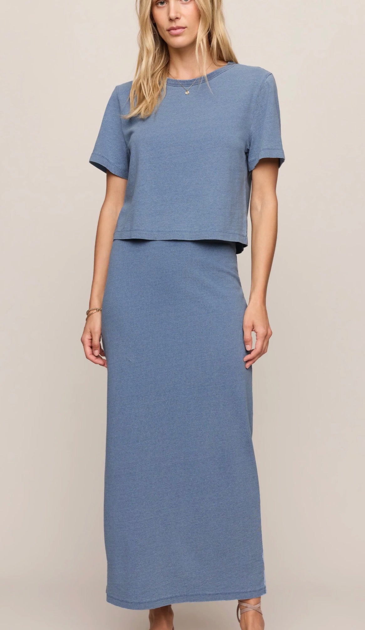 Stellan Jersey Denim Tee