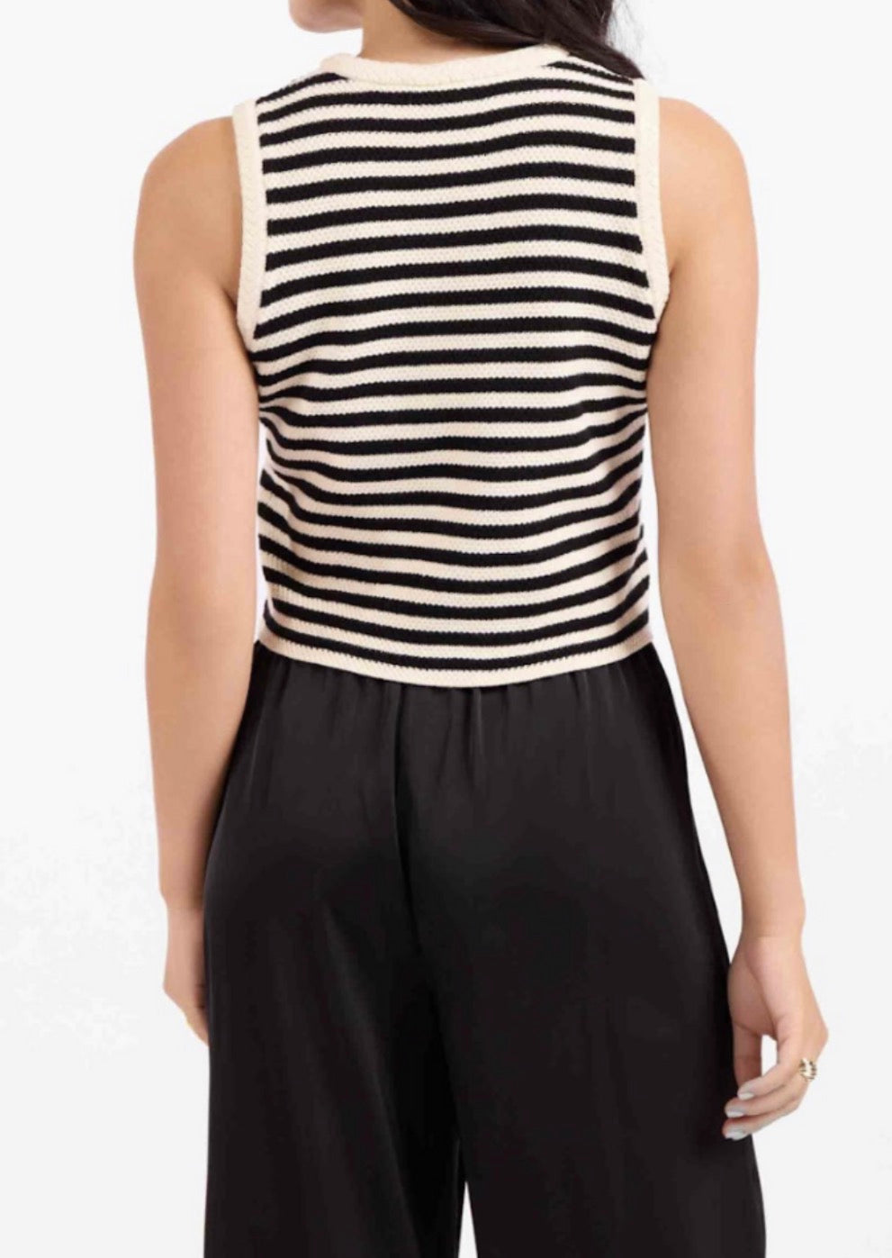 Manon Stripe Sweater Vest