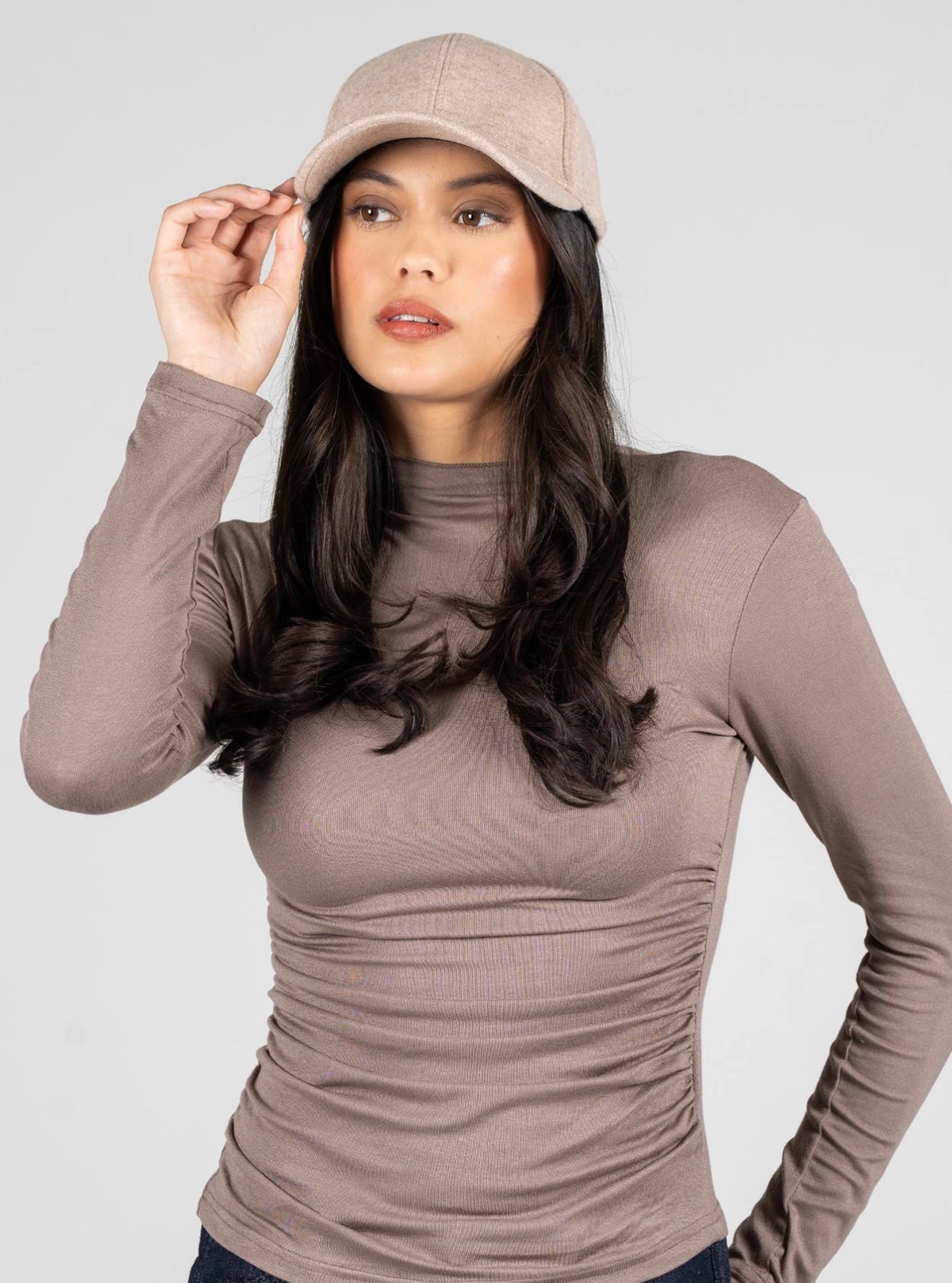 C'est Moi Melange Fabric Baseball Cap