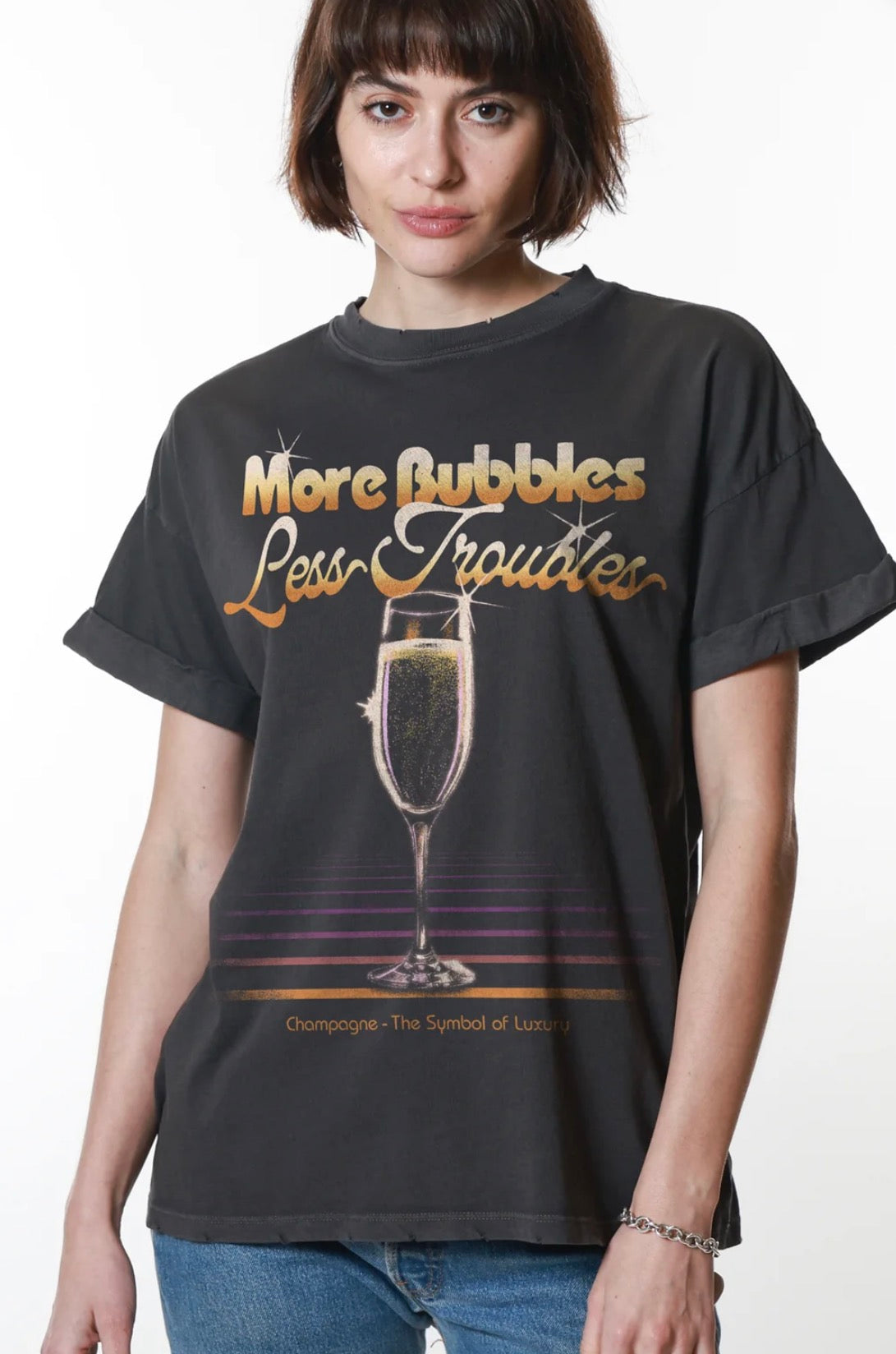 More Bubbles Boyfriend Tee