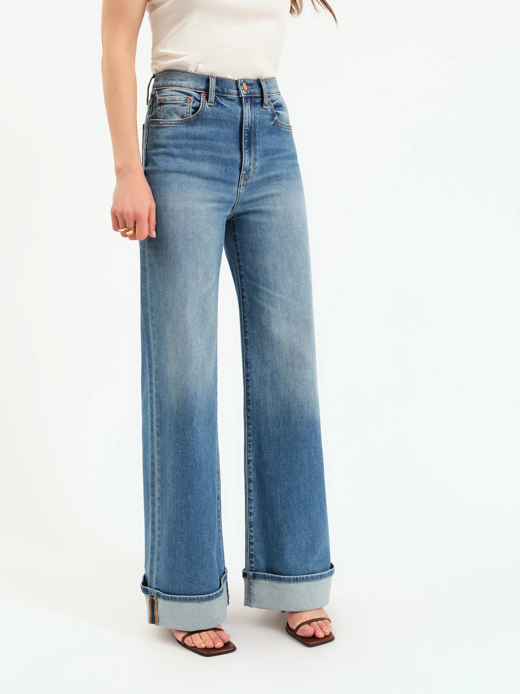 Far Out High Rise Wide Leg Jean by DAZE