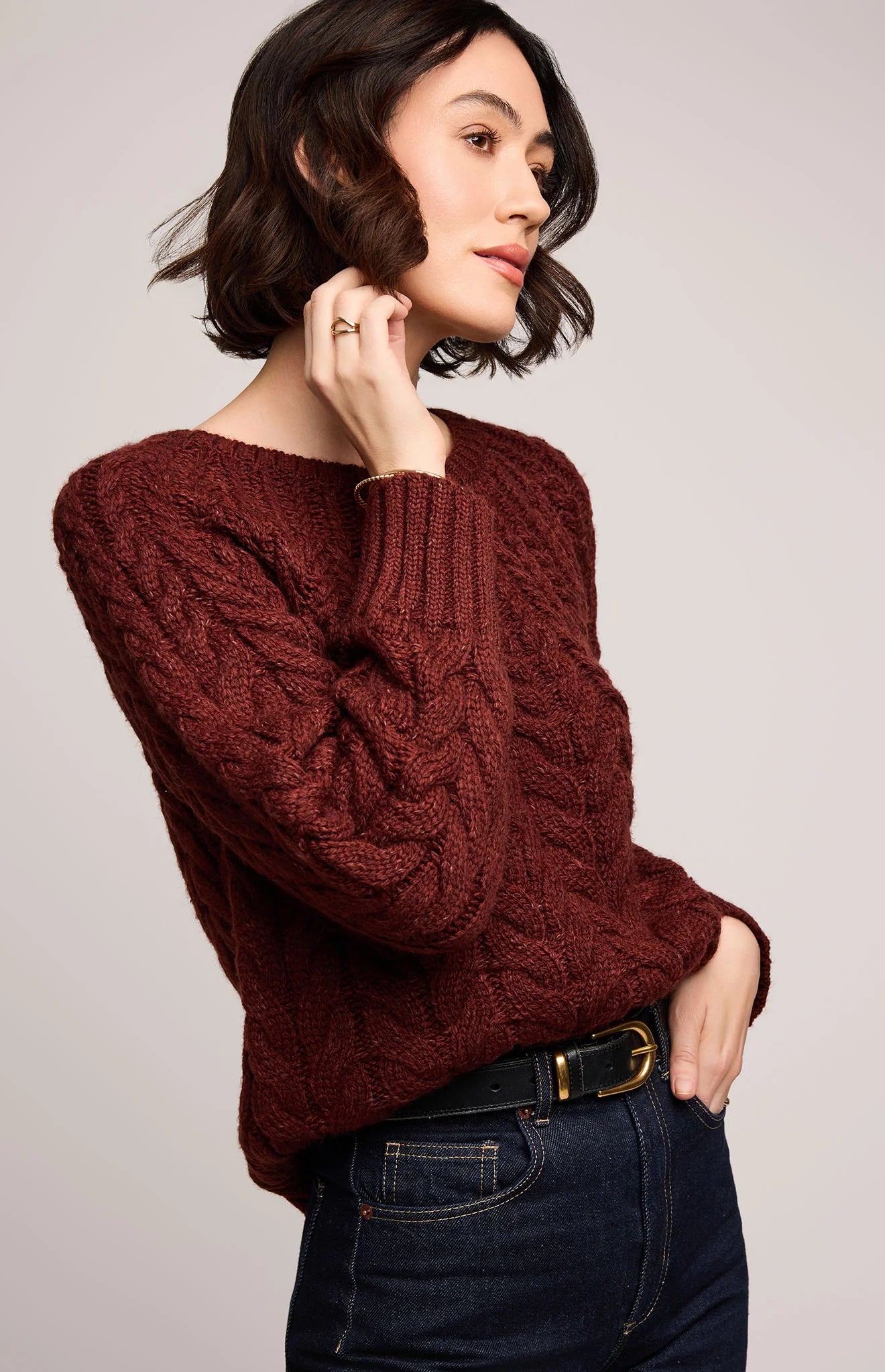 Lorenzo Cable Knit Sweater