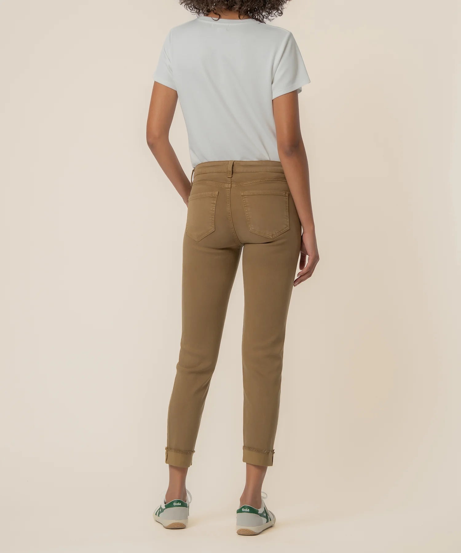 Kut From the Kloth Amy Crop with Frey Roll Up Hem