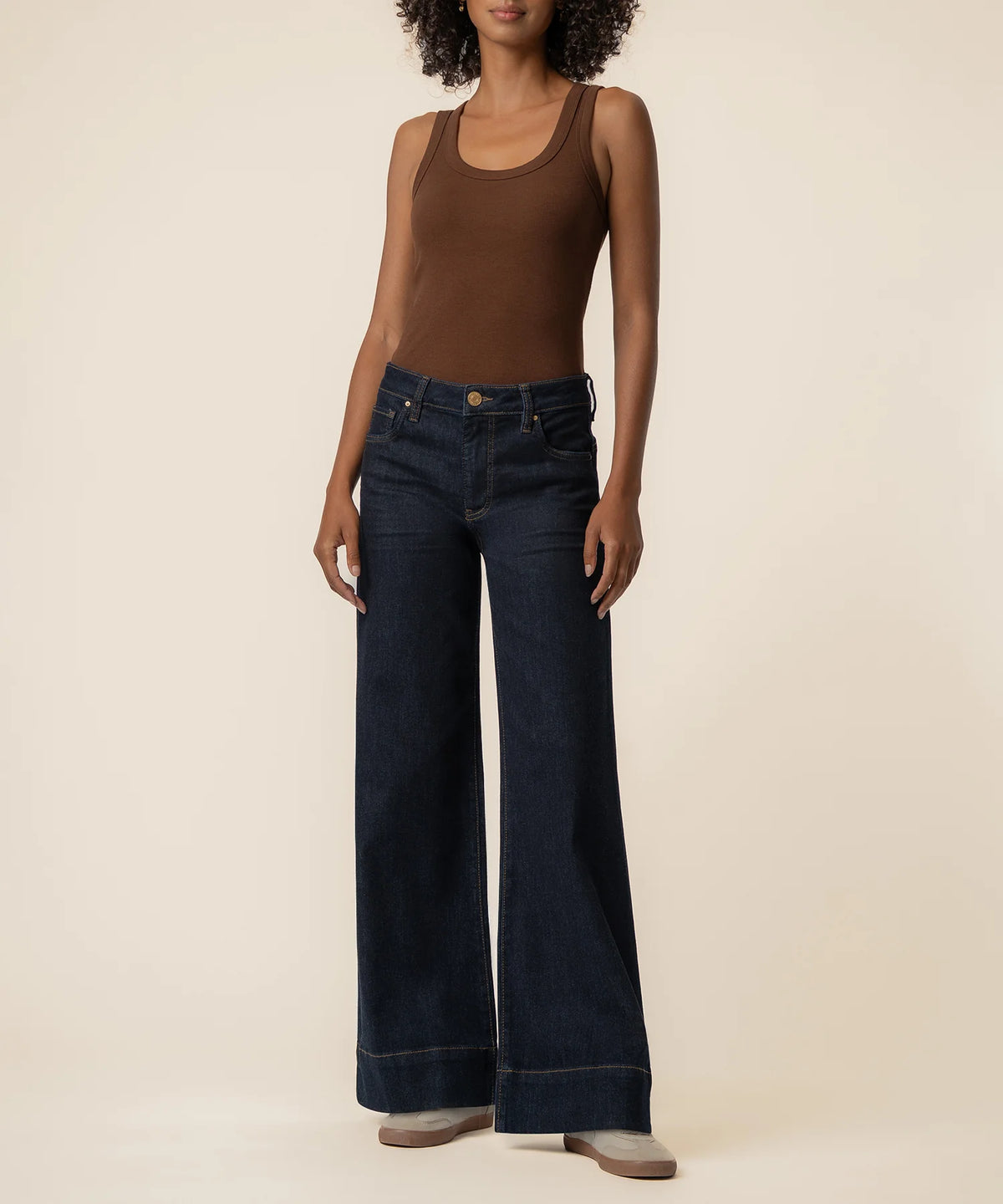 Kut From the Kloth Maya High Rise Fab Ab Wide Leg Back Darts