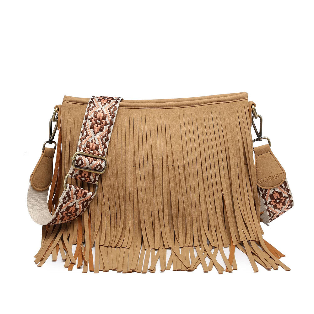 Sadie Suede Fringe Crossbody