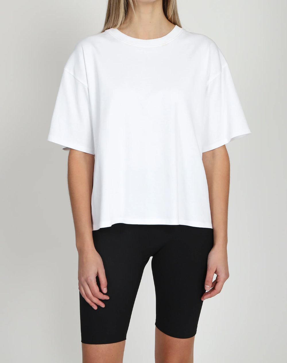 The Boxy Crew Neck Tee by Brunette the Label