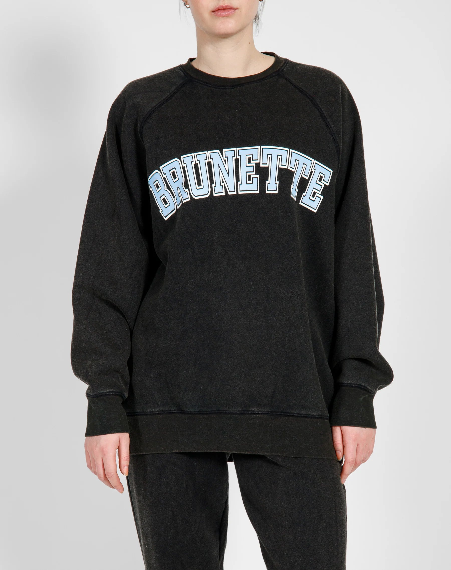 Brunette The Label Varsity Crewneck