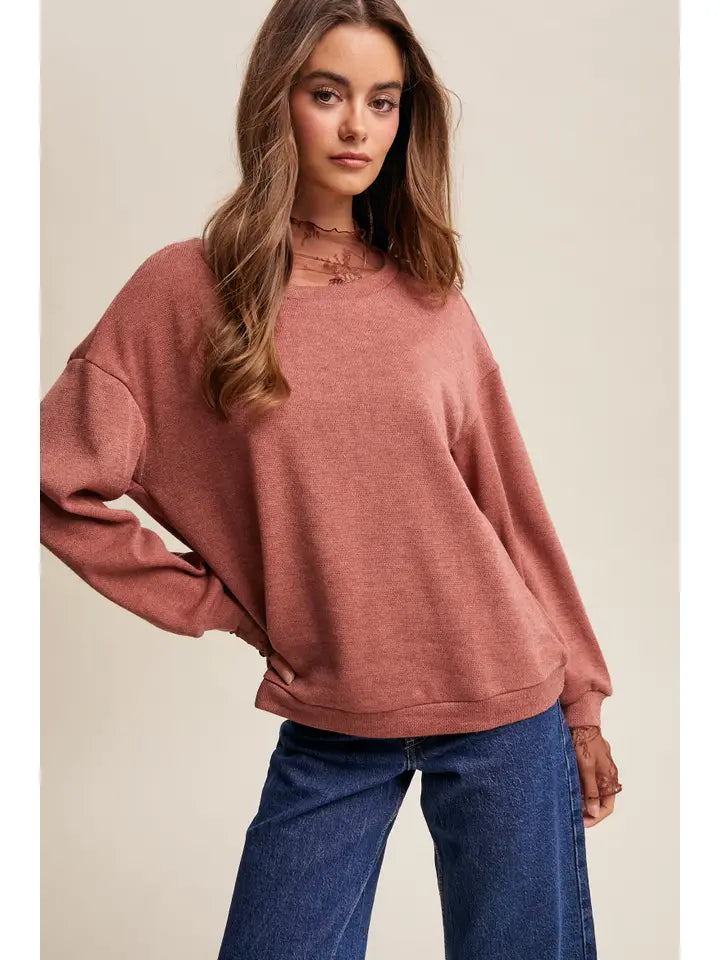 Lucille Brushed Knit Pullover